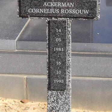 ACKERMAN Cornelius Rossouw 1981-1993