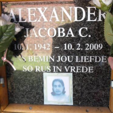 ALEXANDER Jacoba C. 1942-2009