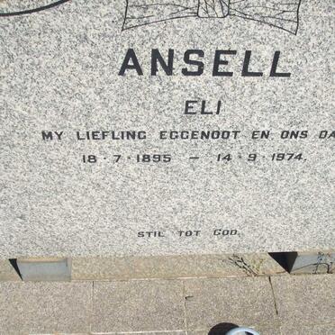 ANSELL Eli 1895-1974