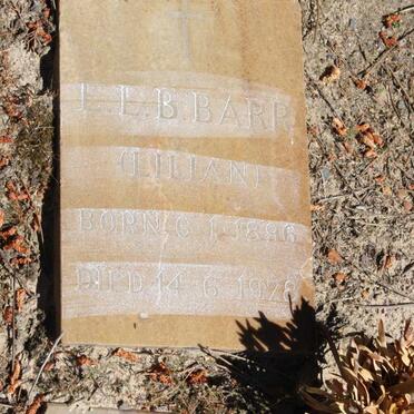 BARR L.L.B. 1896-1978