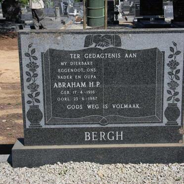 BERGH Abraham H.P. 1916-1987