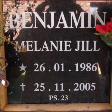 BENJAMIN Melanie Jill 1986-2005