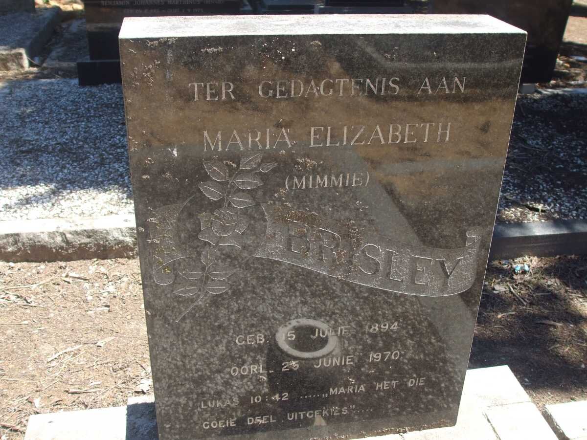 BRISLEY Maria Elizabeth 1894-1970