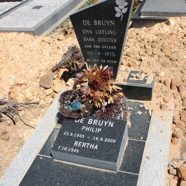 BRUYN Philip, de 1945-2009 &amp; Bertha -1946 :: BRUYN Baba, de -1975