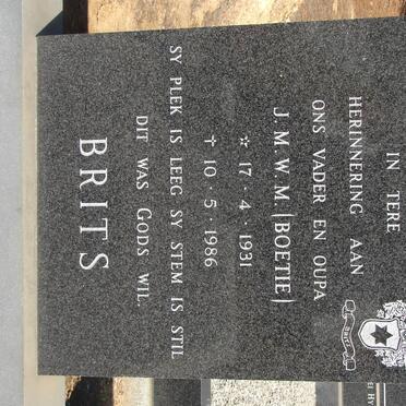 BRITS J.M.W.M. 1931-1986