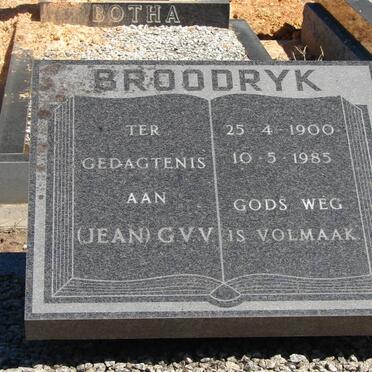 BROODRYK G.V.V. 1900-1985