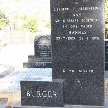 BURGER Hannes 1923-1978