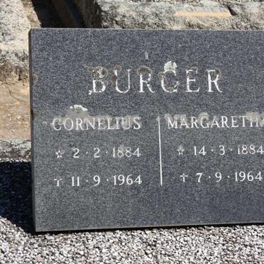 BURGER Cornelius 1884-1964 &amp; Margaretha 1884-1964