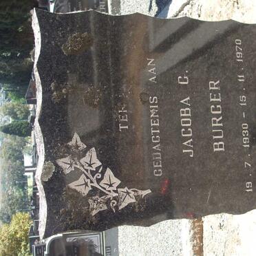 BURGER Jacoba G. 1930-1970