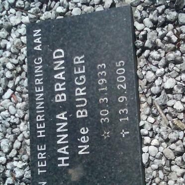 BURGER Magdalena Johanna nee MOUTON 1904-1976 :: BRAND Hanna nee BURGER 1933-2005
