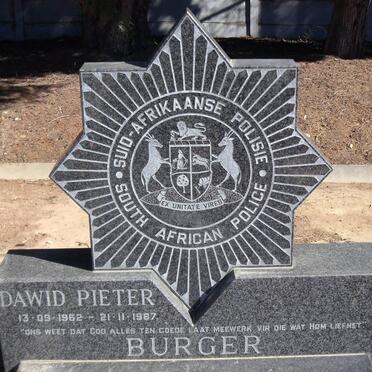 BURGER Dawid Pieter 1962-1987