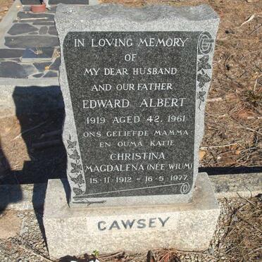 CAWSEY Edward Albert 1919-1962 &amp; Christina Magdalena WIUM 1912-1977
