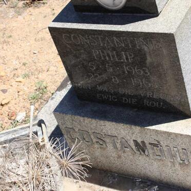 COSTANDIUS Constantine Philip 1963-1963