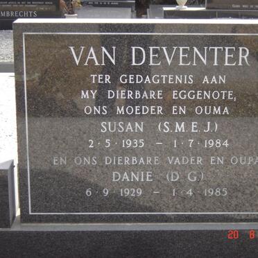 DEVENTER D.G., van 1929-1985 &amp; S.M.E.J. 1935-1984
