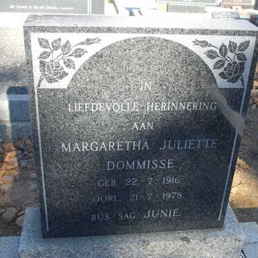 DOMMISSE Margaretha Juliette 1916-1978
