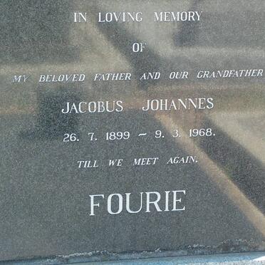 FOURIE Jacobus Johannes 1899-1968