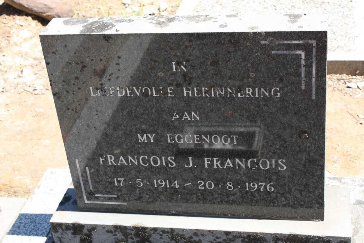 FRANCOIS J. Francois 1914-1976