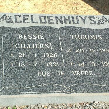 GELDENHUYS Theunis 1931-1993 &amp; Bessie CILLIERS 1926-1991