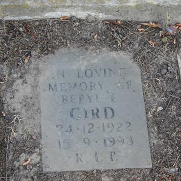 GIRD Berryl E. 192-1998 :: GIRD Violet Erica 1926-2000 :: GIRD Alexander Stephen 1949-1985