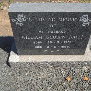 GOOSEN William 1901-1968