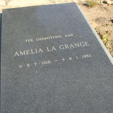 GRANGE Amelia, la 1918-1982
