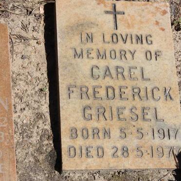 GRIESEL Carel Frederick 1917-1977