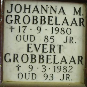 GROBBELAAR Evert -1982 &amp; Johanna M. -1980