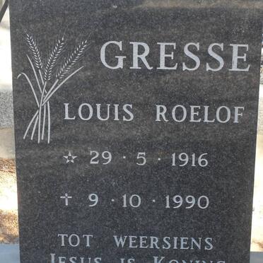 GRESSE Louis Roelof 1916-1990
