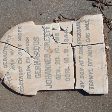 GREEFF Gerhardus Johannes 1916-1944  