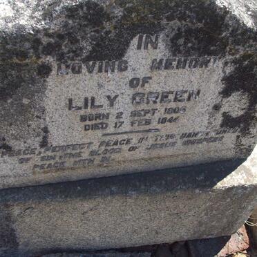 GREEN Lily 1905-1944