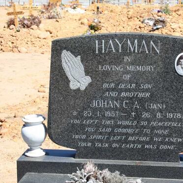 HAYMAN Johan C.A. 1957-1978