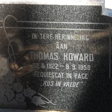 HOWARD Thomas 1922-1958