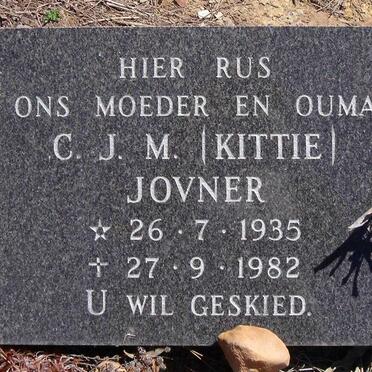 JOVNER C.J.M. 1935-1982
