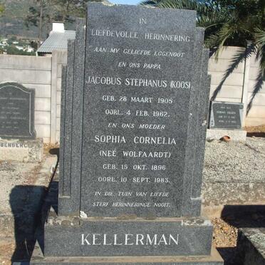 KELLERMAN Jacobus Stephanus 1905-1962 &amp; Sophia Cornelia WOLFAARDT 1896-1983