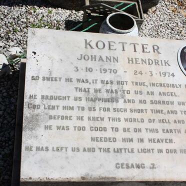 KOETTER Johann Hendrik 1970-1974