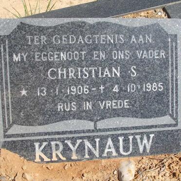 KRYNAUW Christian S. 1906-1985
