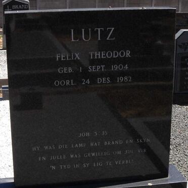 LUTZ Felix Theodor 1904-1982