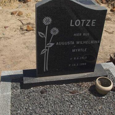 LOTZE Augusta Wilhelmina Myrtle 1913-1994