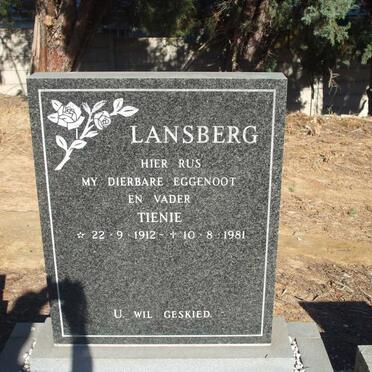 LANSBERG Tienie 1912-1981