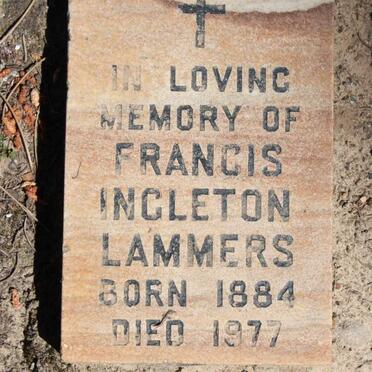 LAMMERS Francis Ingleton 1884-1977