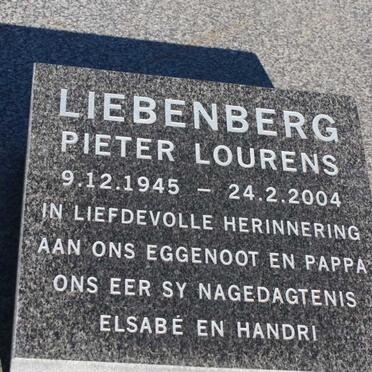 LIEBENBERG Pieter Lourens 1945-2004