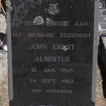 LEEDO John Ernst Albertus 1923-1963