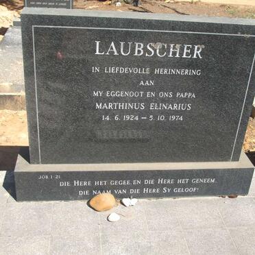 LAUBSCHER Marthinus Elinarius 1924-1974