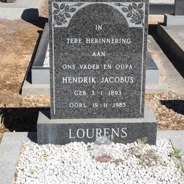 LOURENS Hendrik Jacobus 1893-1985