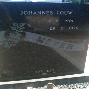MEYER Johannes Louw 1901-1976