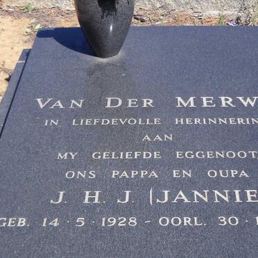 MERWE J.H.J., van der 1928-1992