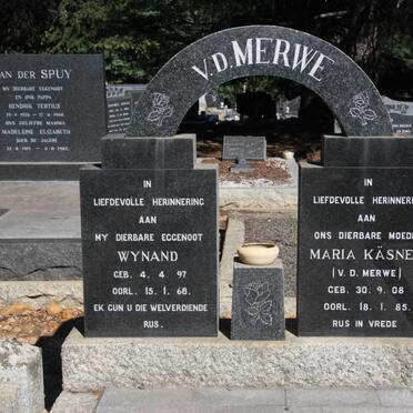 MERWE Wynand, V.D. 1897-1968 & Maria KASNER voorheen V.D. MERWE 1908-1985