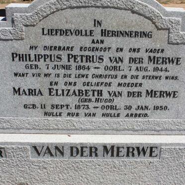 MERWE Philippus Petrus, van der 1864-1944 & Maria Elizabeth HUGO 1873-1950 :: HICKMAN Maria Elizabeth 1909-1993 :: EASTON Gerrieda 1947-1948 _2