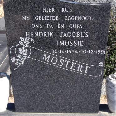 MOSTERT Hendrik Jacobus 1934-1991