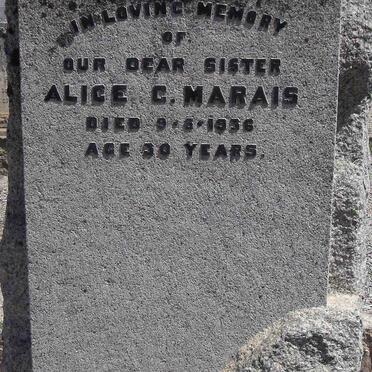 MARAIS Alice C. -1956